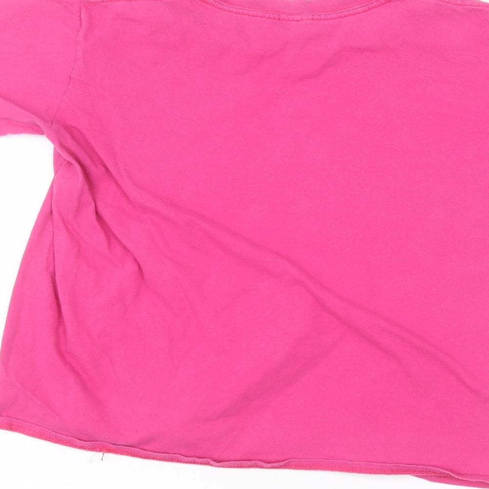 Gilden Girls Pink   Basic T-Shirt Size 12-13 Years