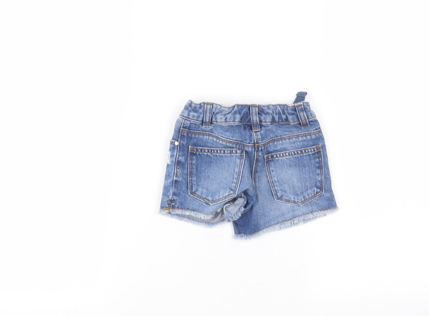 NEXT Girls Blue  Denim Cut-Off Shorts Size 3 Years