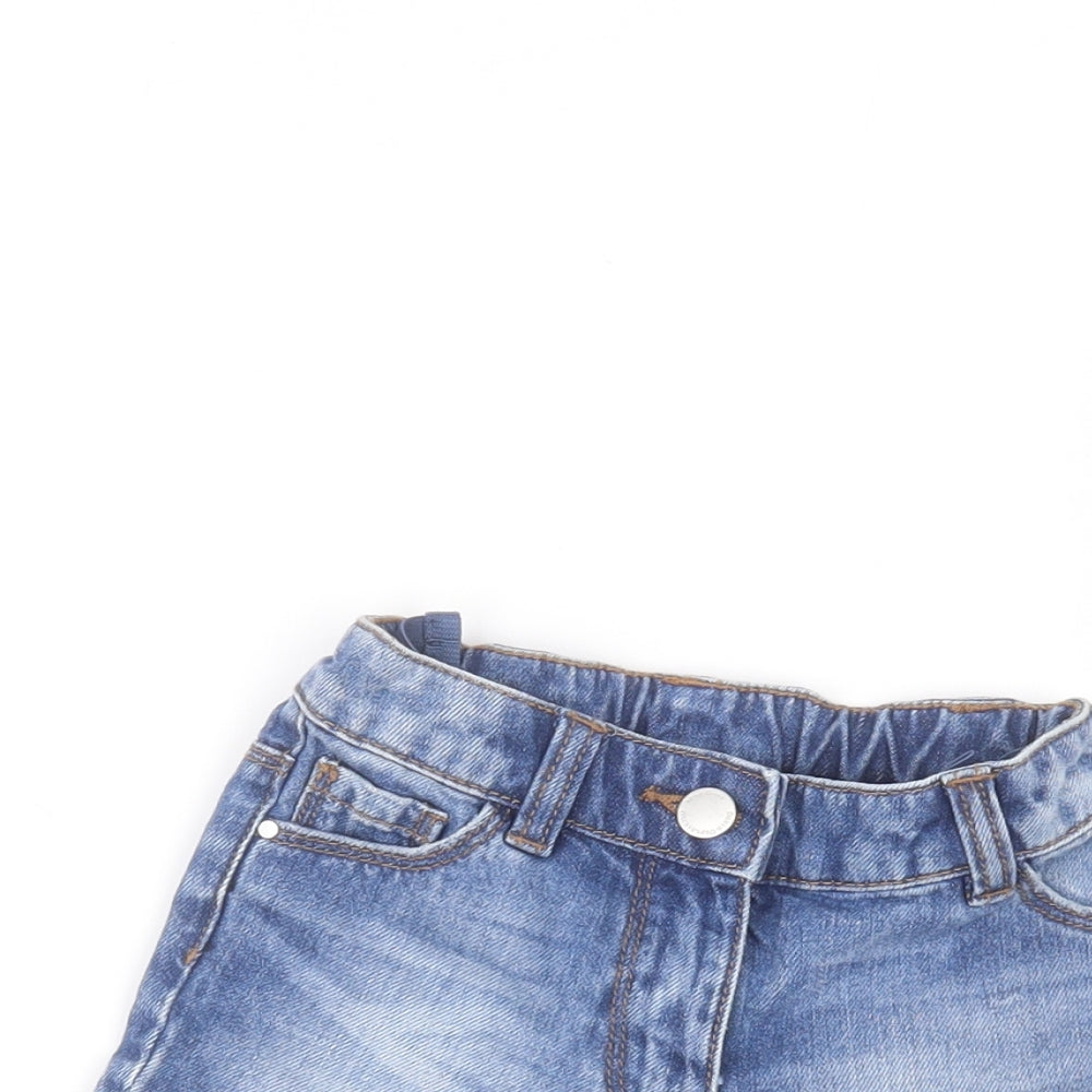 NEXT Girls Blue  Denim Cut-Off Shorts Size 3 Years