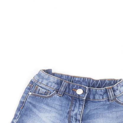 NEXT Girls Blue  Denim Cut-Off Shorts Size 3 Years