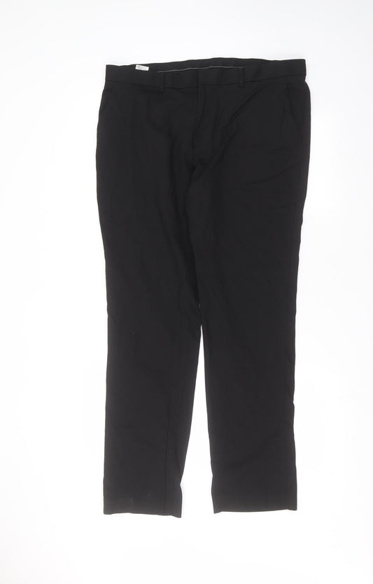 Mark Law Mens Black   Trousers  Size 36 in L29 in