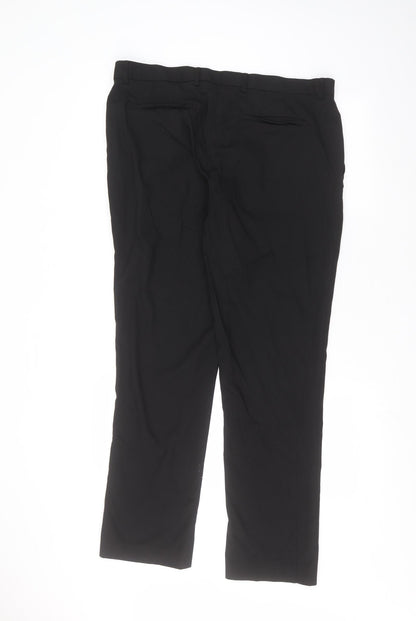 Mark Law Mens Black   Trousers  Size 36 in L29 in