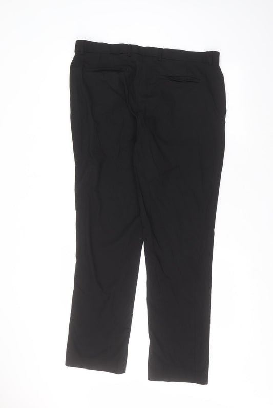 Mark Law Mens Black   Trousers  Size 36 in L29 in