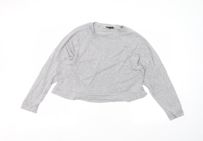Womens UK Size 12 Topshop Grey Pullover Jumper