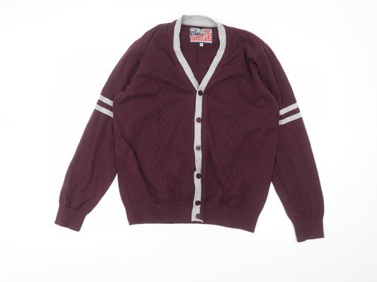 Lee Cooper Womens Red   Cardigan Jumper Size L