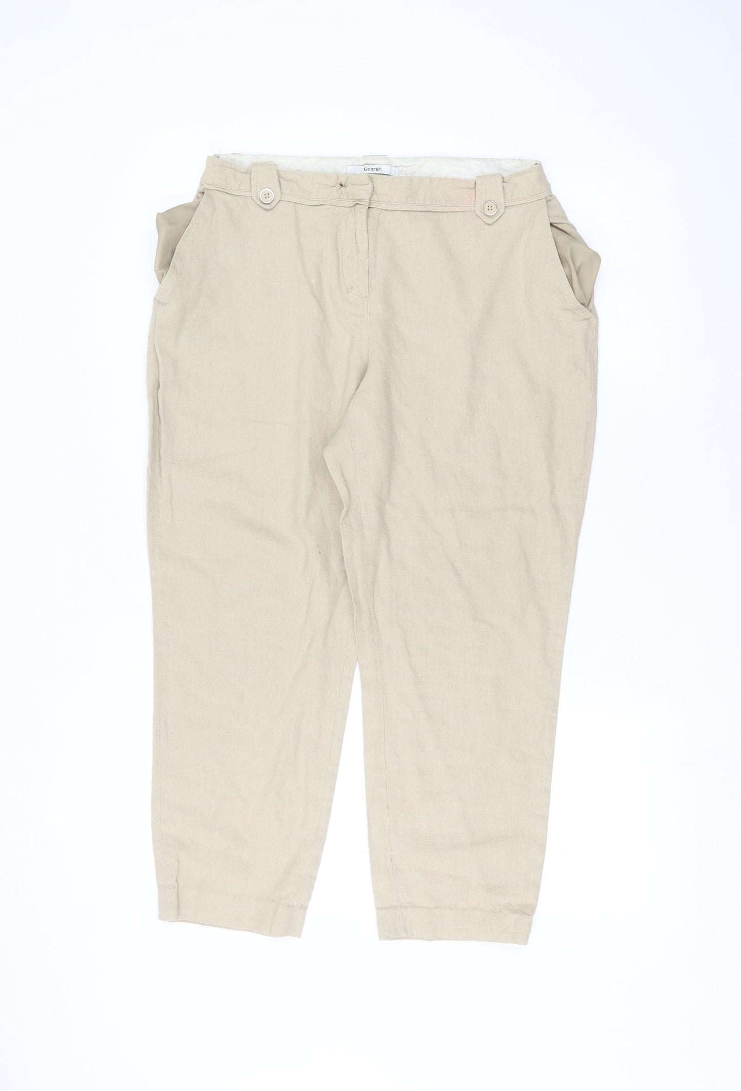 George Womens Beige   Trousers  Size 32 in L23 in