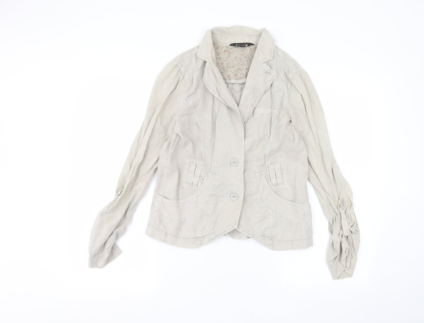 Dorothy Perkins Womens Brown   Basic Button-Up Size 8
