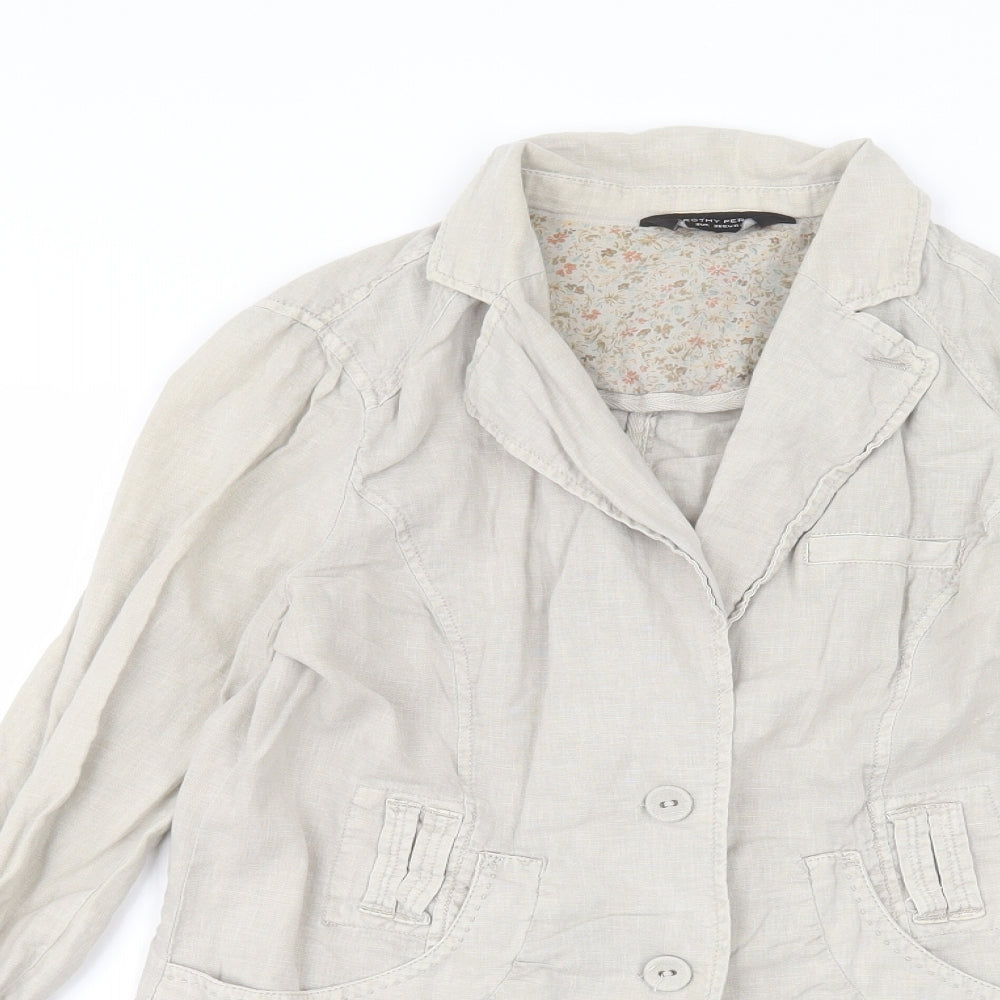 Dorothy Perkins Womens Brown   Basic Button-Up Size 8