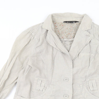 Dorothy Perkins Womens Brown   Basic Button-Up Size 8