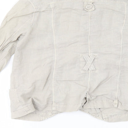 Dorothy Perkins Womens Brown   Basic Button-Up Size 8