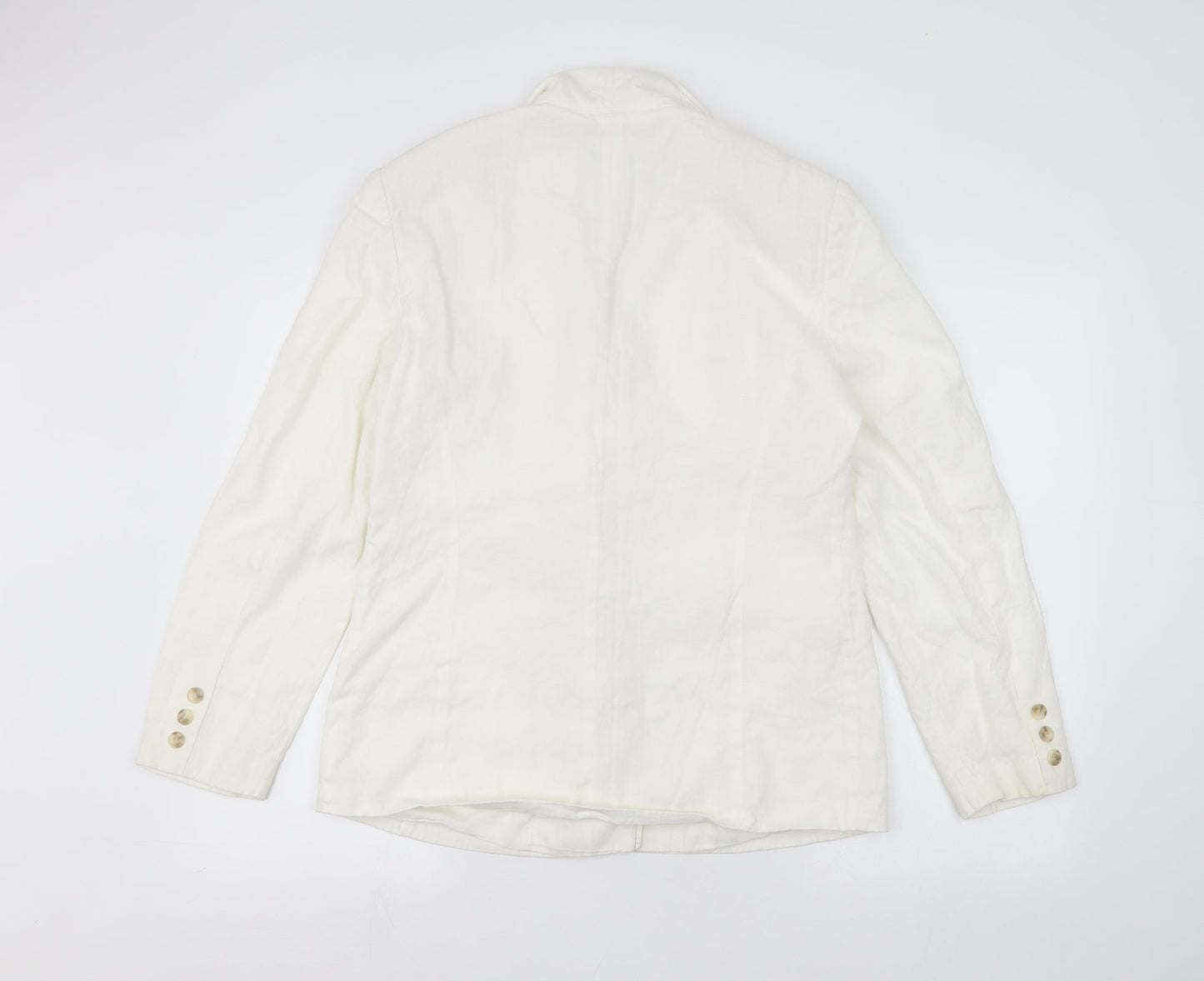 Womens UK Size 14 Gerry Weber White Basic Button-Up