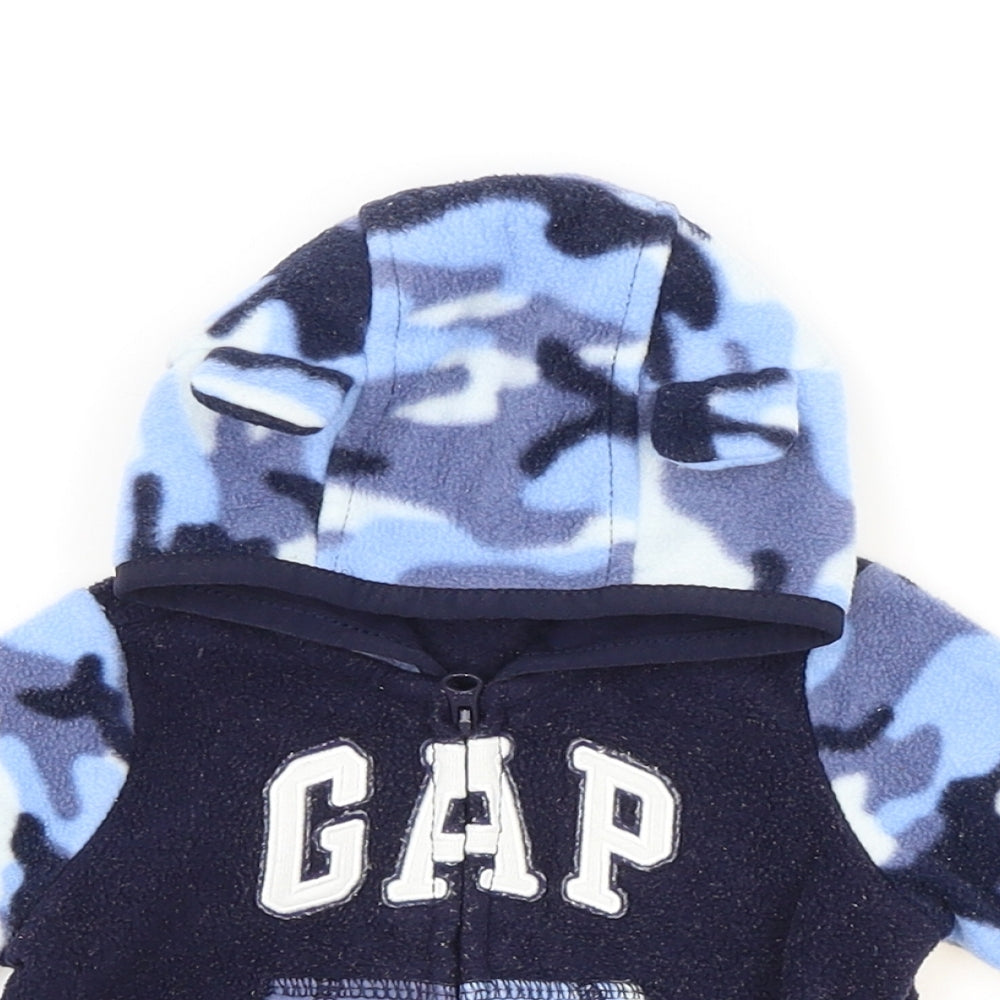 Gap Baby Blue Camouflage  Basic Jacket Jacket Size 0-3 Months