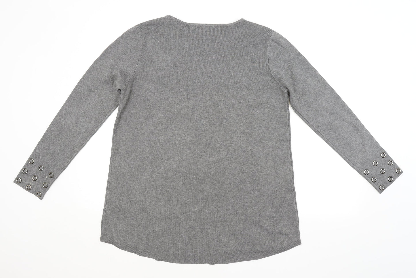 Womens UK Size M ZUPPE Grey Pullover Jumper