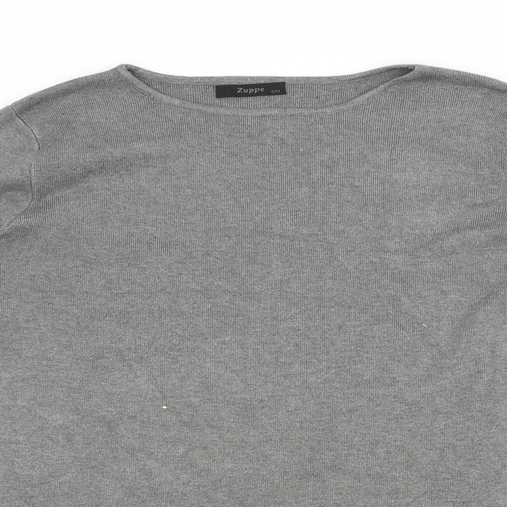 Womens UK Size M ZUPPE Grey Pullover Jumper