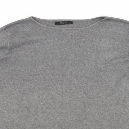 Womens UK Size M ZUPPE Grey Pullover Jumper