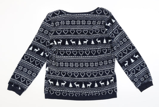Womens UK Size 14 LOVE TO LOUNGE Black Pullover Jumper