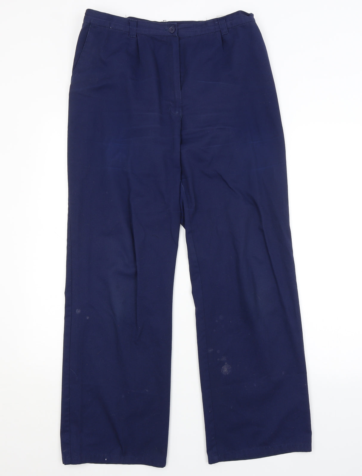 RIZNER Womens Blue   Trousers  Size 14 L30 in