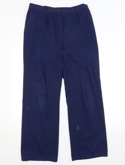 RIZNER Womens Blue   Trousers  Size 14 L30 in