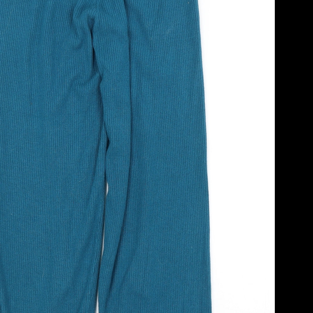 Womens UK Size 12 PRETTYLITTLETHING Regular Fit Sweatpants Blue Trousers