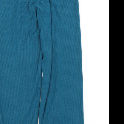 Womens UK Size 12 PRETTYLITTLETHING Regular Fit Sweatpants Blue Trousers