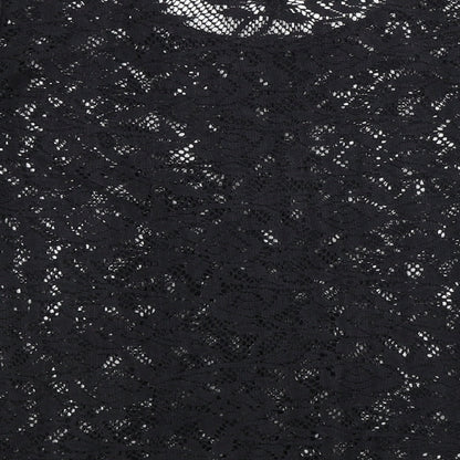 George Womens Black Floral  Basic Blouse