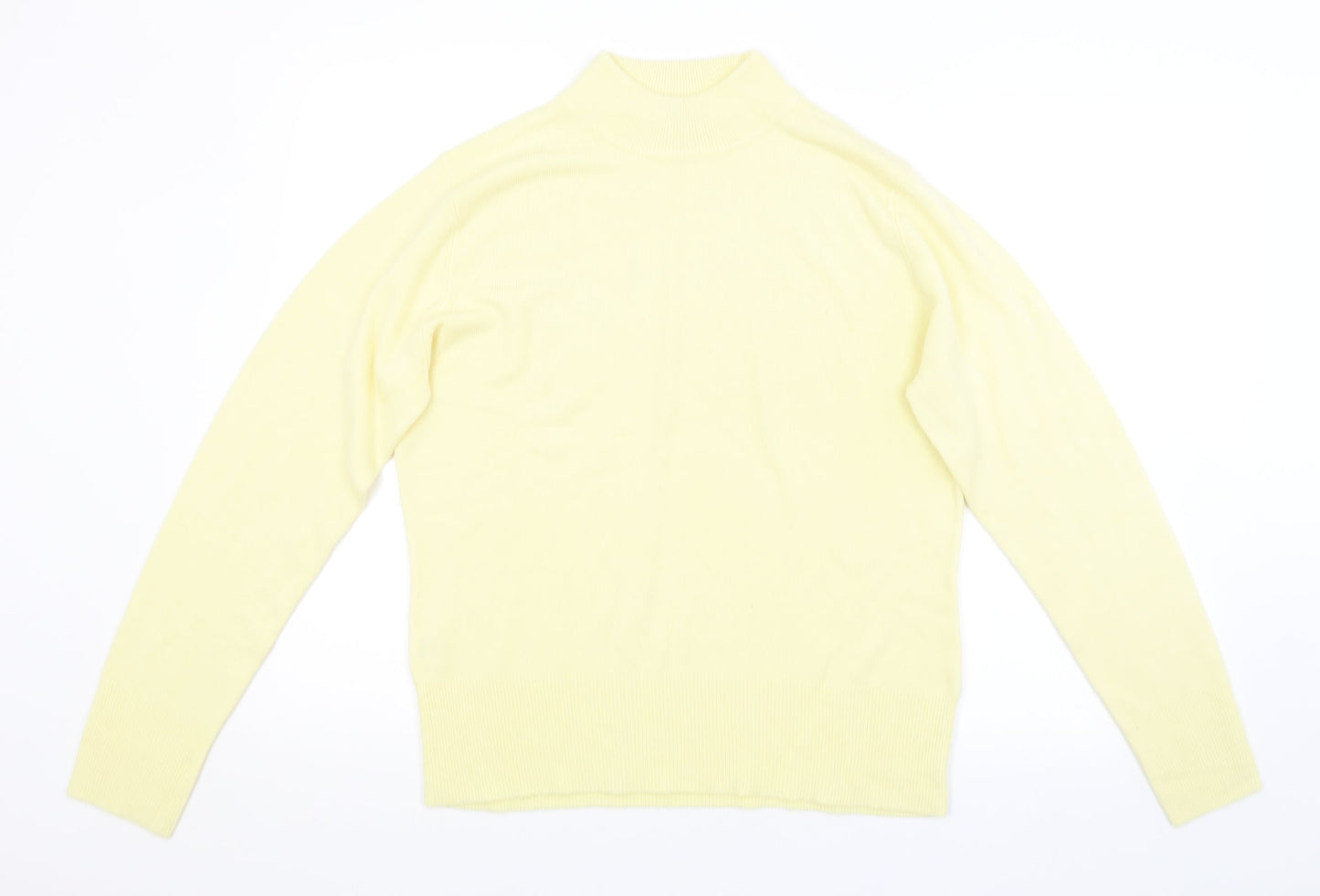 Womens UK Size 14 Papaya Yellow Pullover Jumper