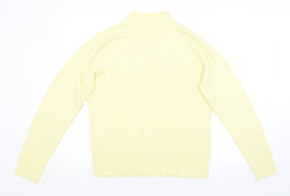 Womens UK Size 14 Papaya Yellow Pullover Jumper