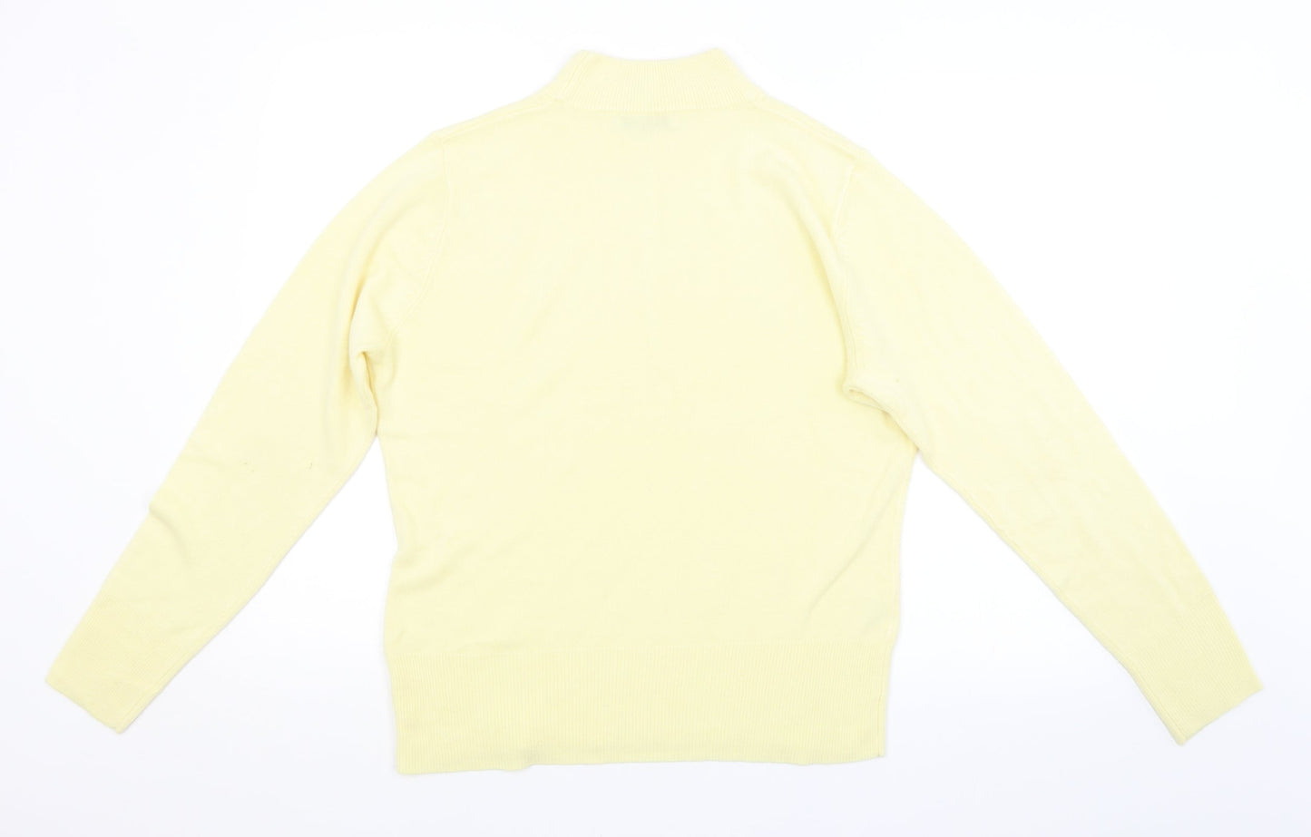 Womens UK Size 14 Papaya Yellow Pullover Jumper