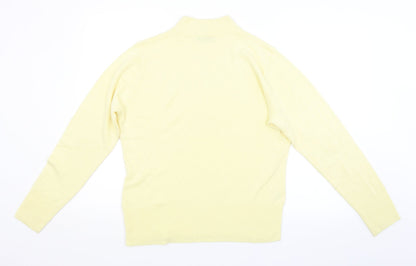 Womens UK Size 14 Papaya Yellow Pullover Jumper