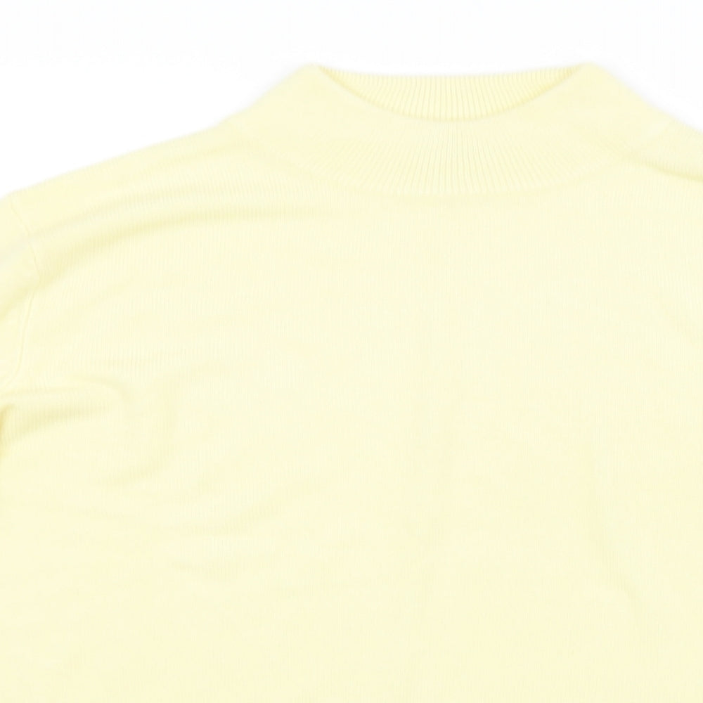 Womens UK Size 14 Papaya Yellow Pullover Jumper
