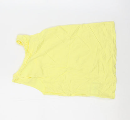 H&M Girls Yellow   Basic Tank Size 7-8 Years