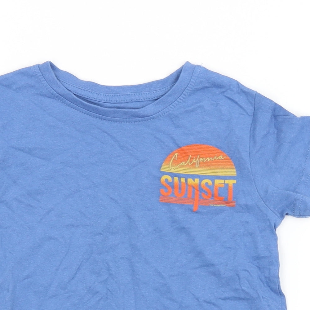 Primark Boys Blue   Basic T-Shirt Size 2-3 Years