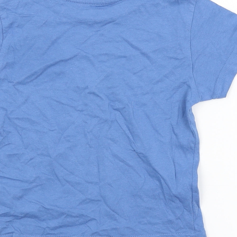 Primark Boys Blue   Basic T-Shirt Size 2-3 Years