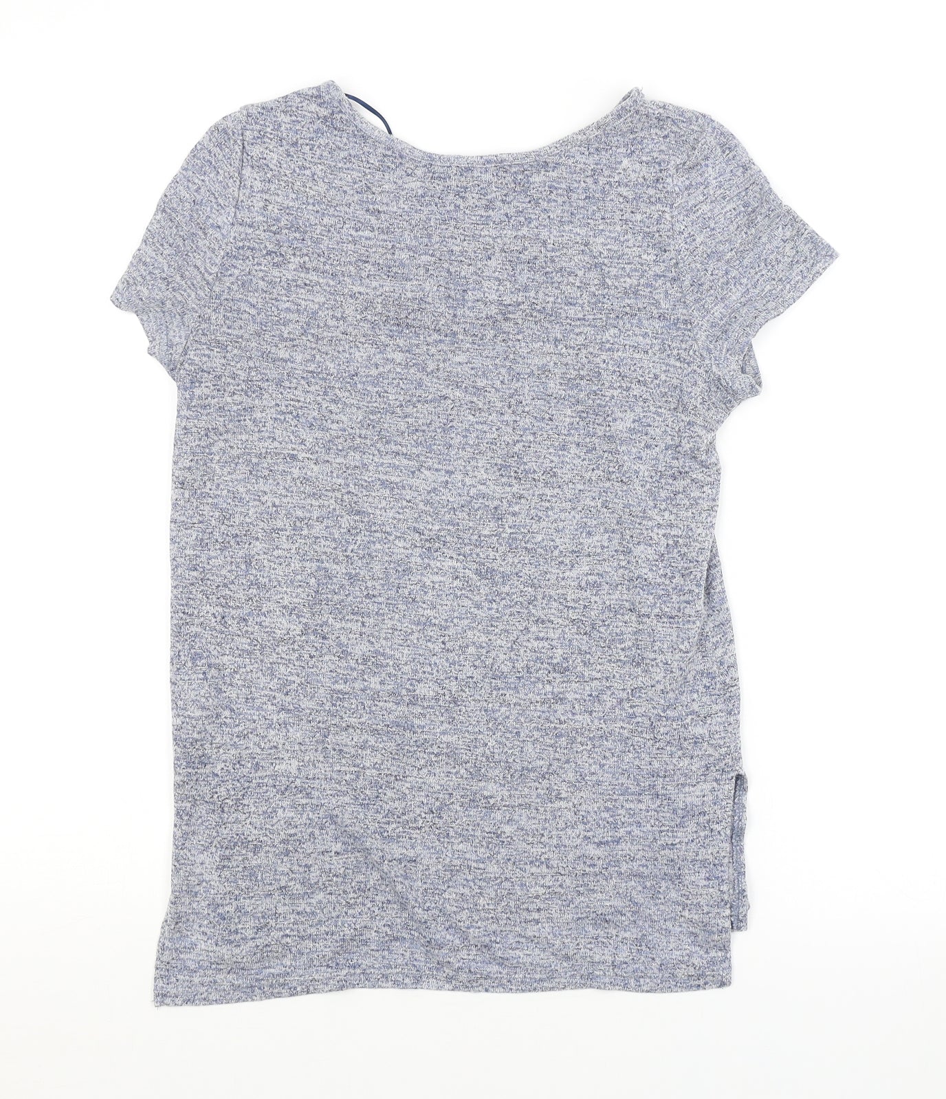 Womens UK Size 8 Atmosphere Blue Basic T-Shirt