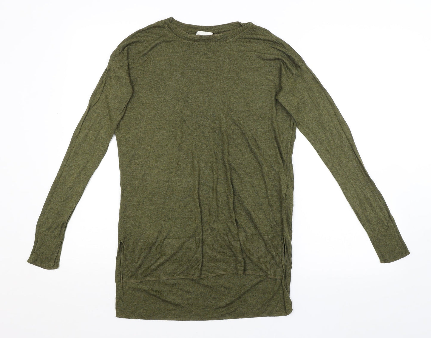 Womens UK Size S H&M Green Pullover Jumper