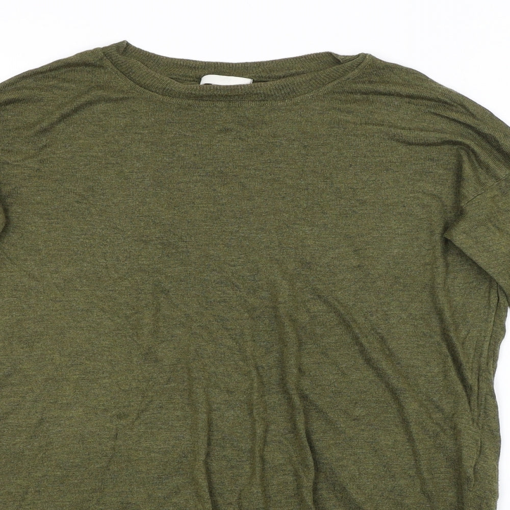 Womens UK Size S H&M Green Pullover Jumper