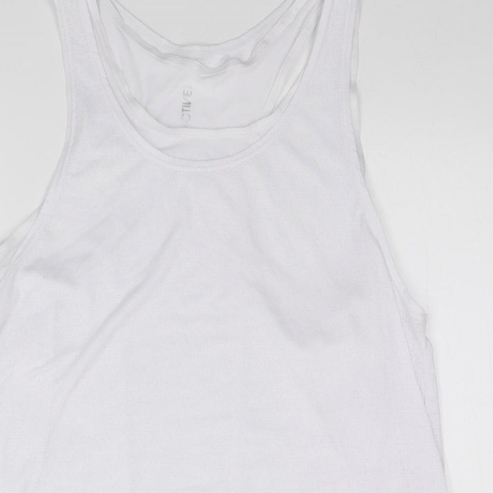 Active Womens White   Basic Tank Size 16