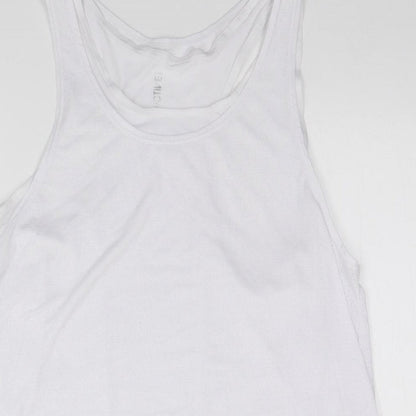 Active Womens White   Basic Tank Size 16