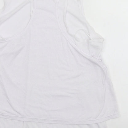 Active Womens White   Basic Tank Size 16