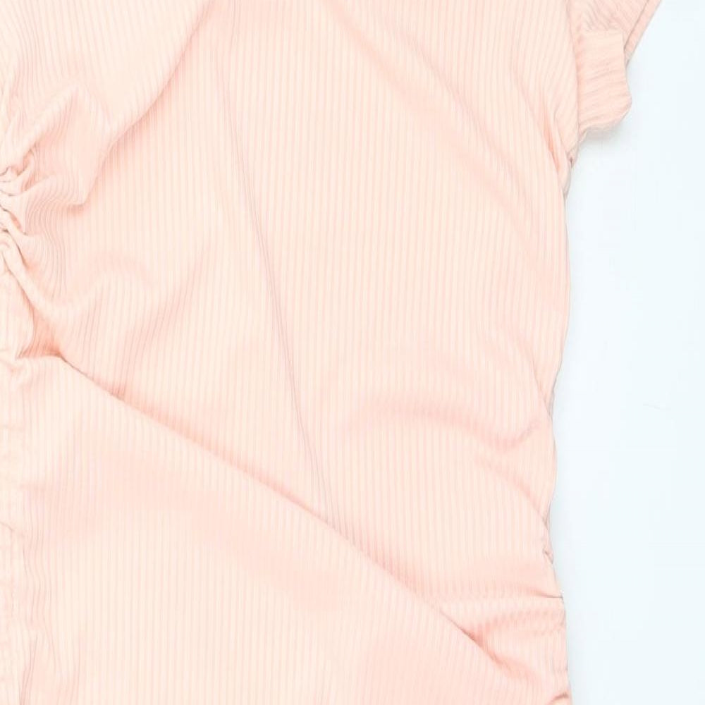 SheIn Womens Ivory   Basic T-Shirt Size 10