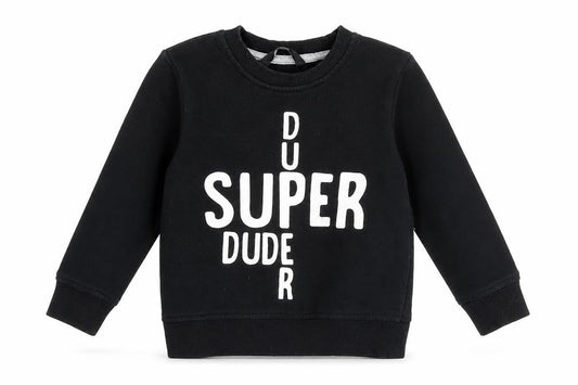 George Boys Black   Pullover Jumper Size 2-3 Years  - Super Duper Dude