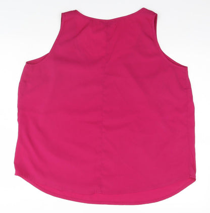 Womens UK Size 20 Simply Be Pink Basic Tank