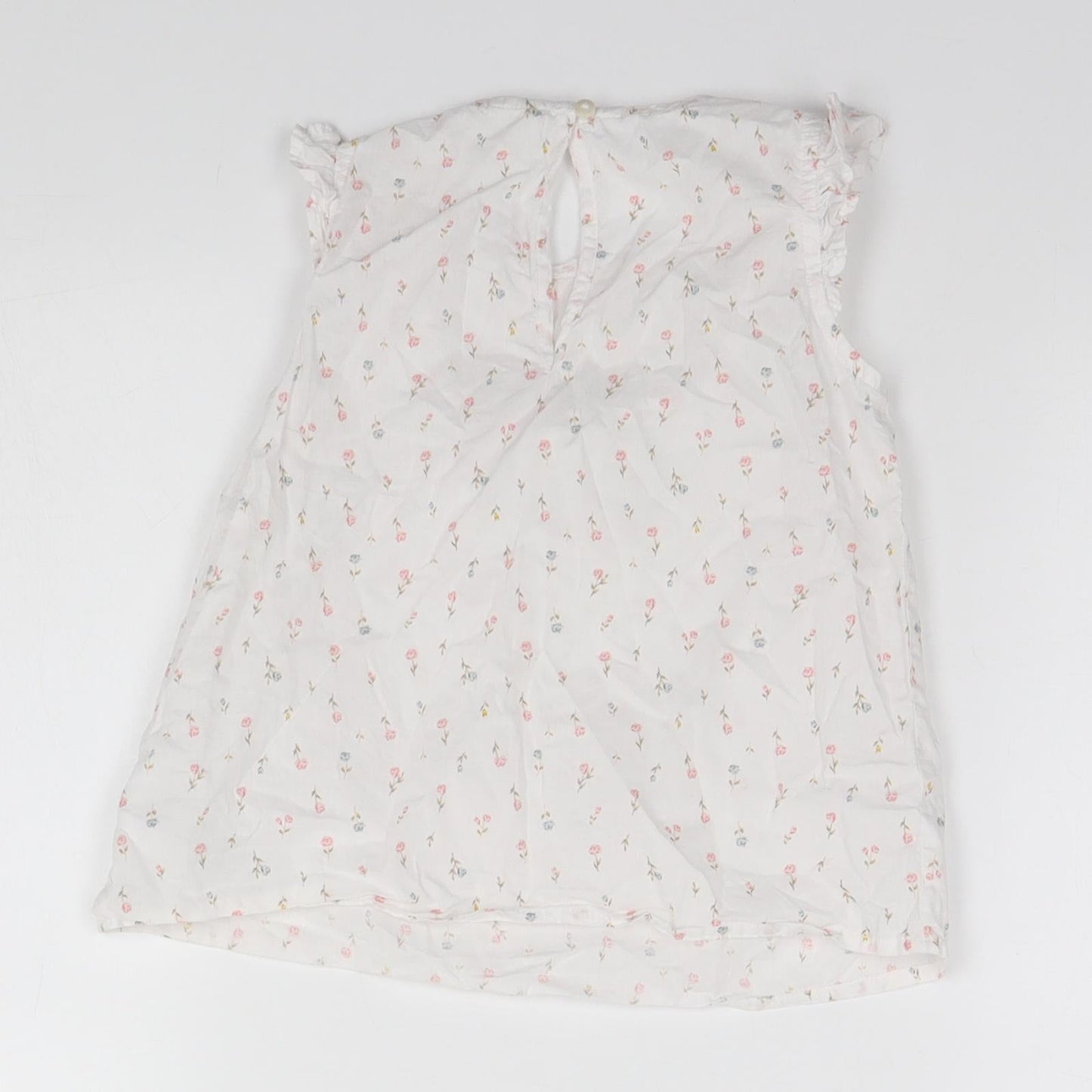 H&M Girls White Floral  A-Line  Size 2-3 Years