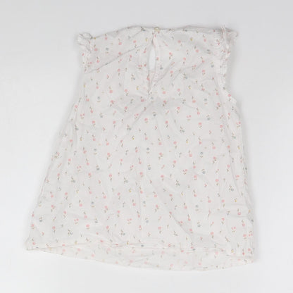 H&M Girls White Floral  A-Line  Size 2-3 Years