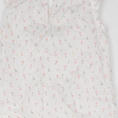 H&M Girls White Floral  A-Line  Size 2-3 Years