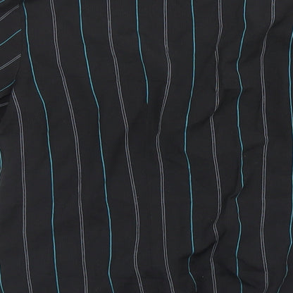 Womens UK Size 10 New Look Black Basic Button-Up