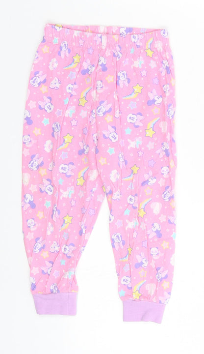 Disney Girls Pink Geometric   Pyjama Pants Size 2 Years  - Mini Mouse
