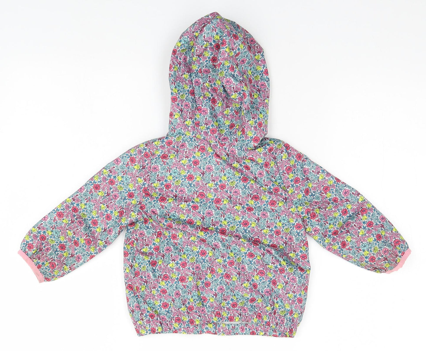 Gap Girls Multicoloured Floral  Rain Coat Coat Size 2 Years