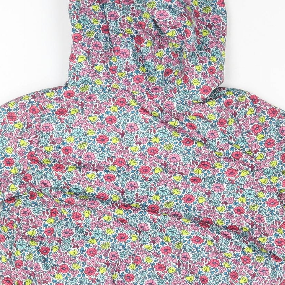 Gap Girls Multicoloured Floral  Rain Coat Coat Size 2 Years