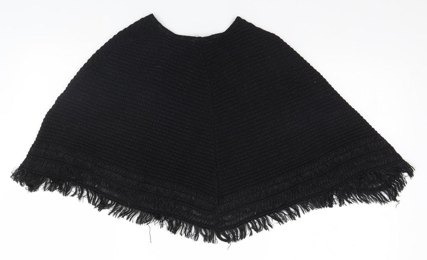 Womens UK Size One Size Rare Black Basic Blouse